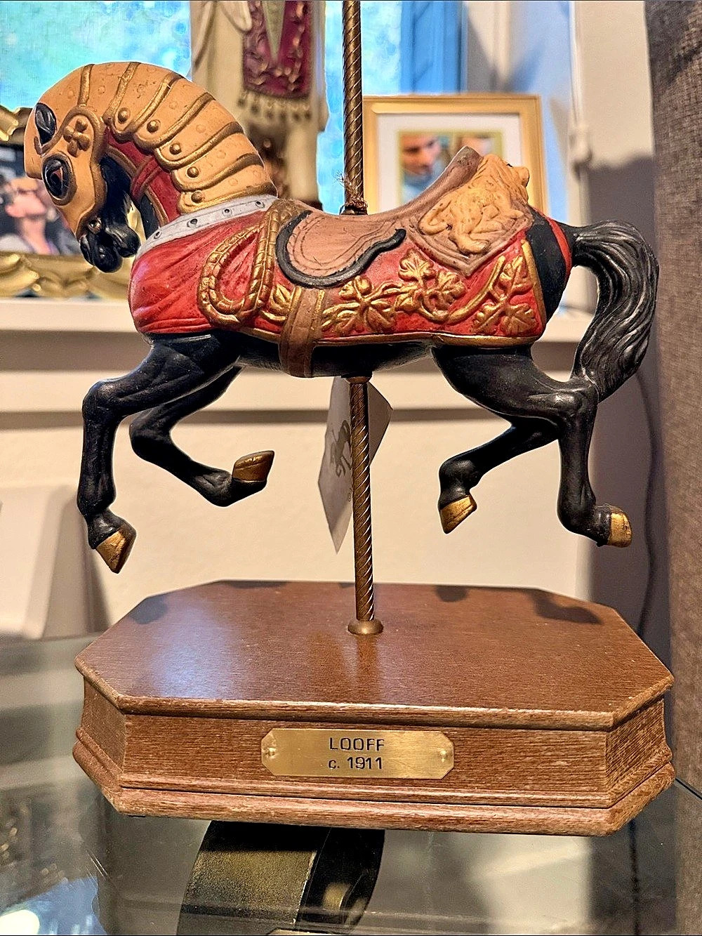 Looff Jumper Horse c. 1911 Antique Music Box #6609